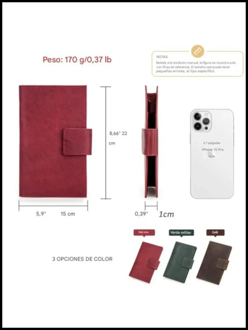 Full Grain Leather RFID Blocking Family Passport Holder for 4 with Airtag Slot